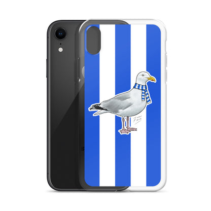 Brighton Themed Seagull Football Clear Case for iPhone