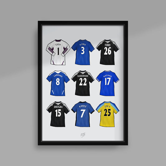 Chelsea Football Legends Poster Print