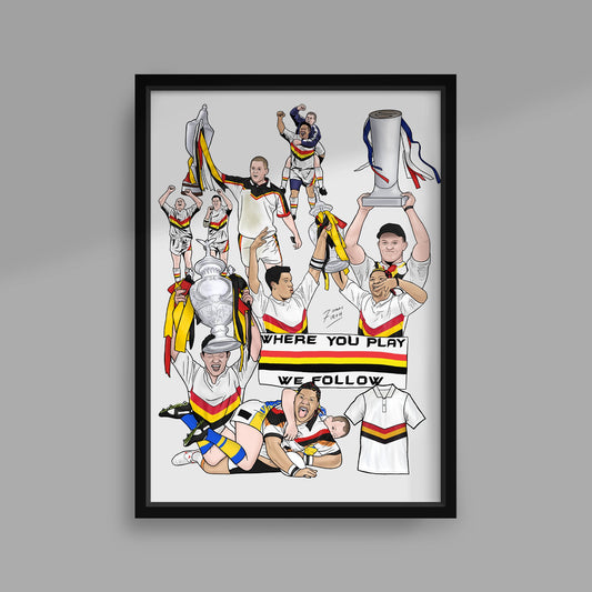 Legends of Bradford Bulls Rugby League Poster Print