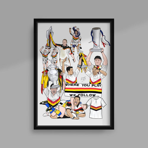 Legends of Bradford Bulls Rugby League Poster Print