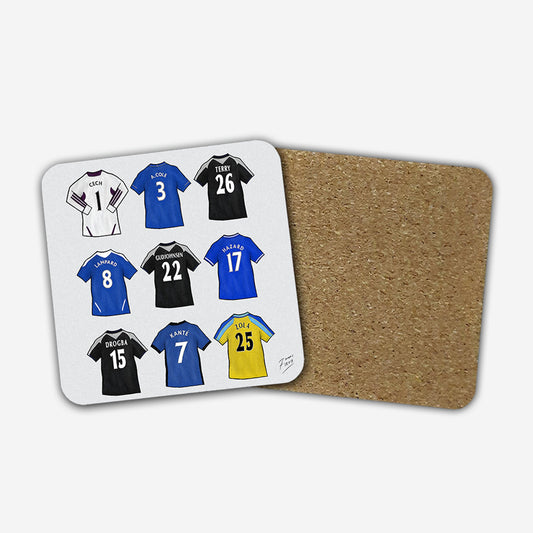 CFC Legends Shirts Memorabilia Hand Sublimated Football Coaster