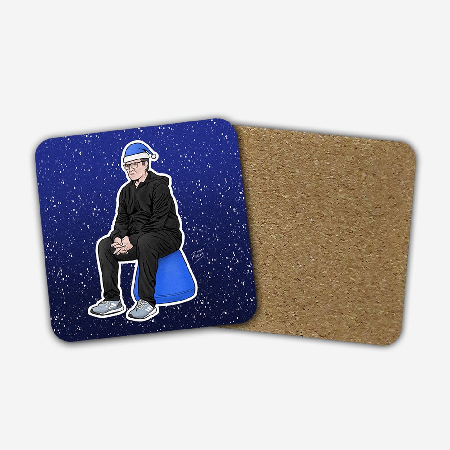 Marcelo Bielsa Leeds Christmas Memorabilia Hand Sublimated Football Coaster