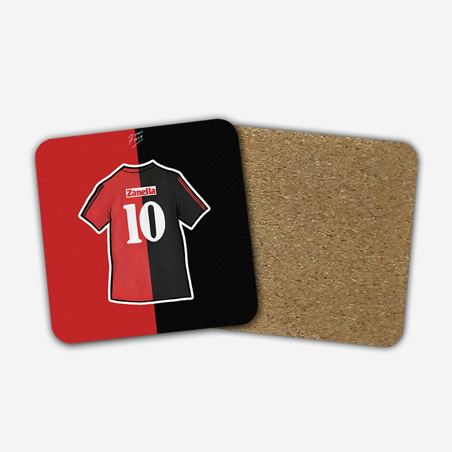 Diego Maradona 1993 Newell's Old Boys Shirt Memorabilia Hand Sublimated Football Coaster