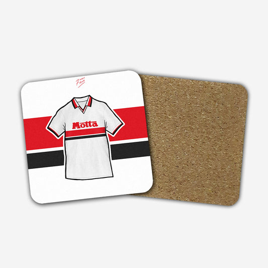 Milan 1992/93 Away Shirt Memorabilia Hand Sublimated Football Coaster