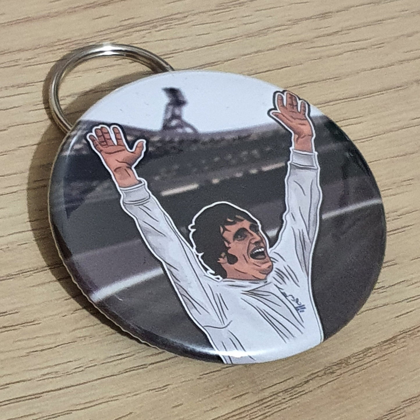 Norman Hunter Leeds Legend Bottle Opener Keyring