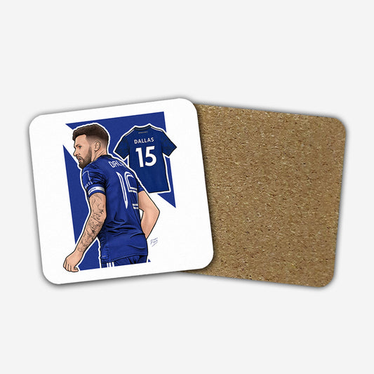 Stuart Dallas Leeds Memorabilia Hand Sublimated Football Coaster