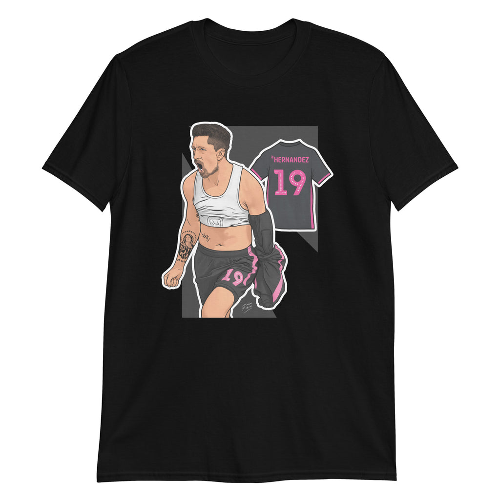 Pablo Hernández Leeds Legend Football T-Shirt Illustrated