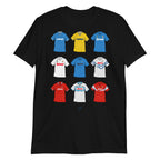 Black Napoli Themed T-shirt inspired by the jerseys of the past from when Diego Maradona used to play for them!