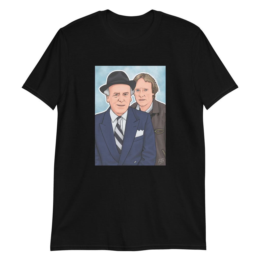 Black Arthur Daley & Terry McCann, George Cole, Dennis Waterman from Minder T-Shirt 