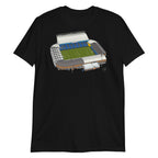 Black T-shirt inspired by the home of football in Leeds, Elland Road. A West Yorkshire favourite