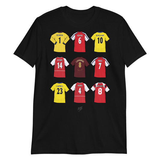 Black Arsenal Football Legends T-Shirt