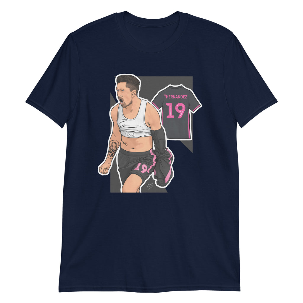 Pablo Hernández Leeds Legend Football T-Shirt Illustrated