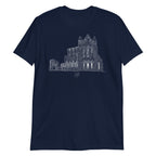 Whitby Abbey Themed North Yorkshire Navy Blue T-shirt