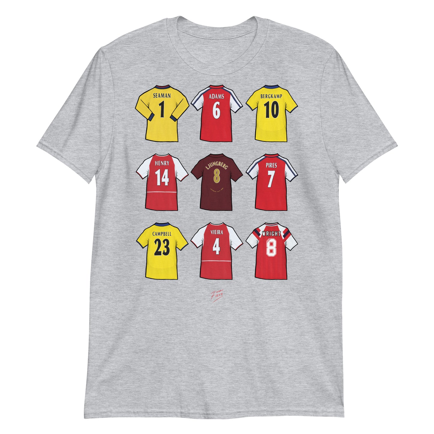 Light Grey Arsenal Football Legends T-Shirt