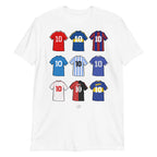 Diego Maradona Football Themed White T-Shirt