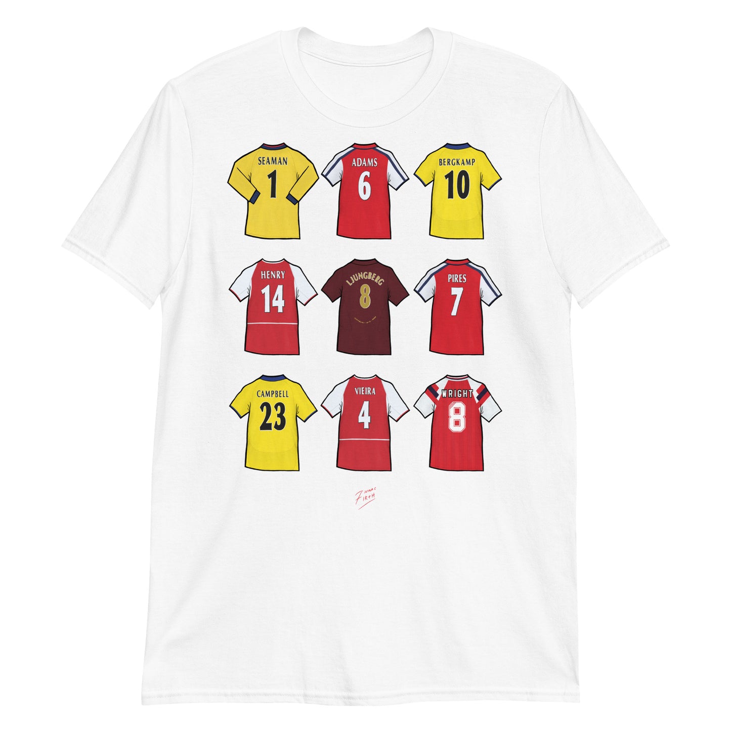White Arsenal Football Legends T-Shirt