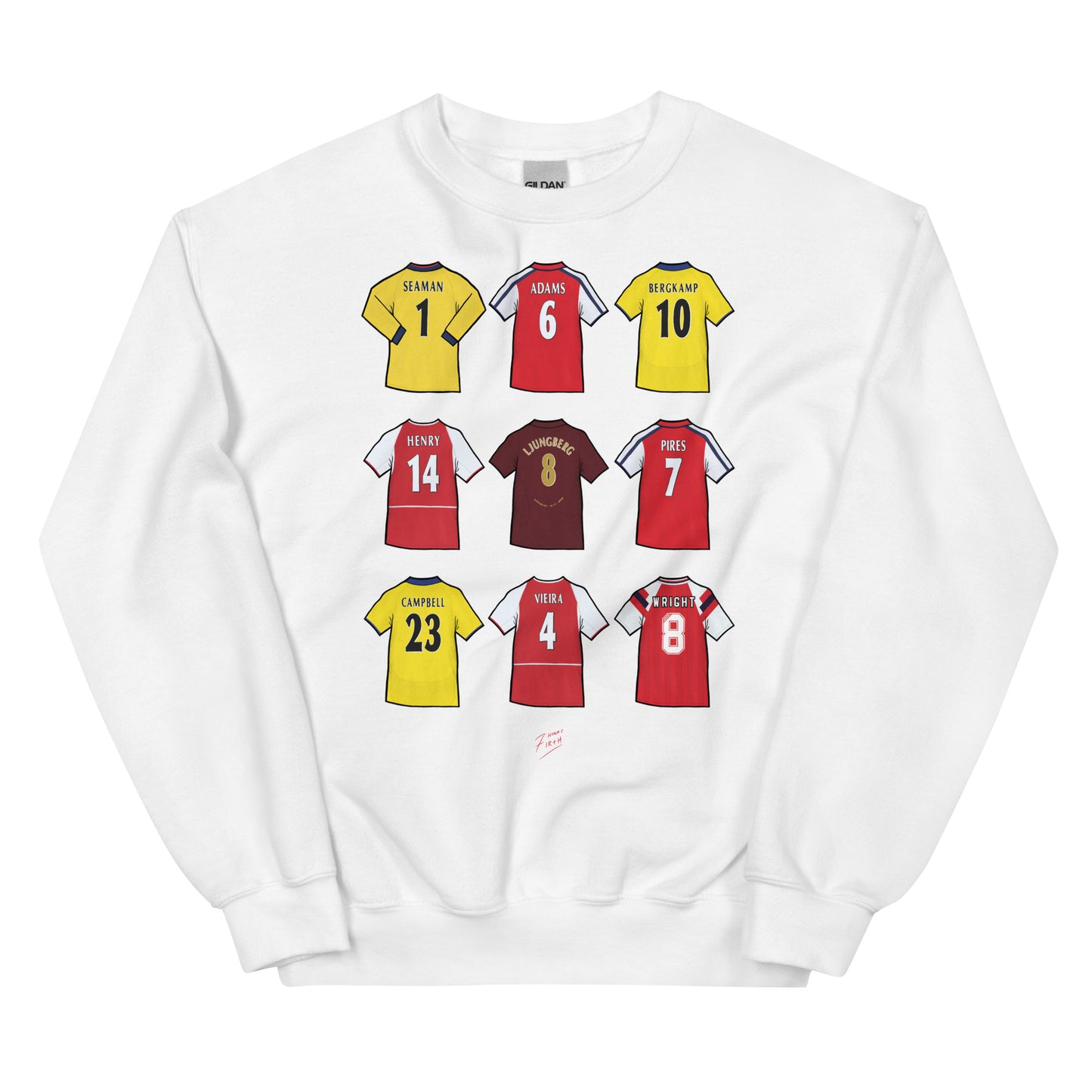 White Arsenal Football Legends Sweatshirt